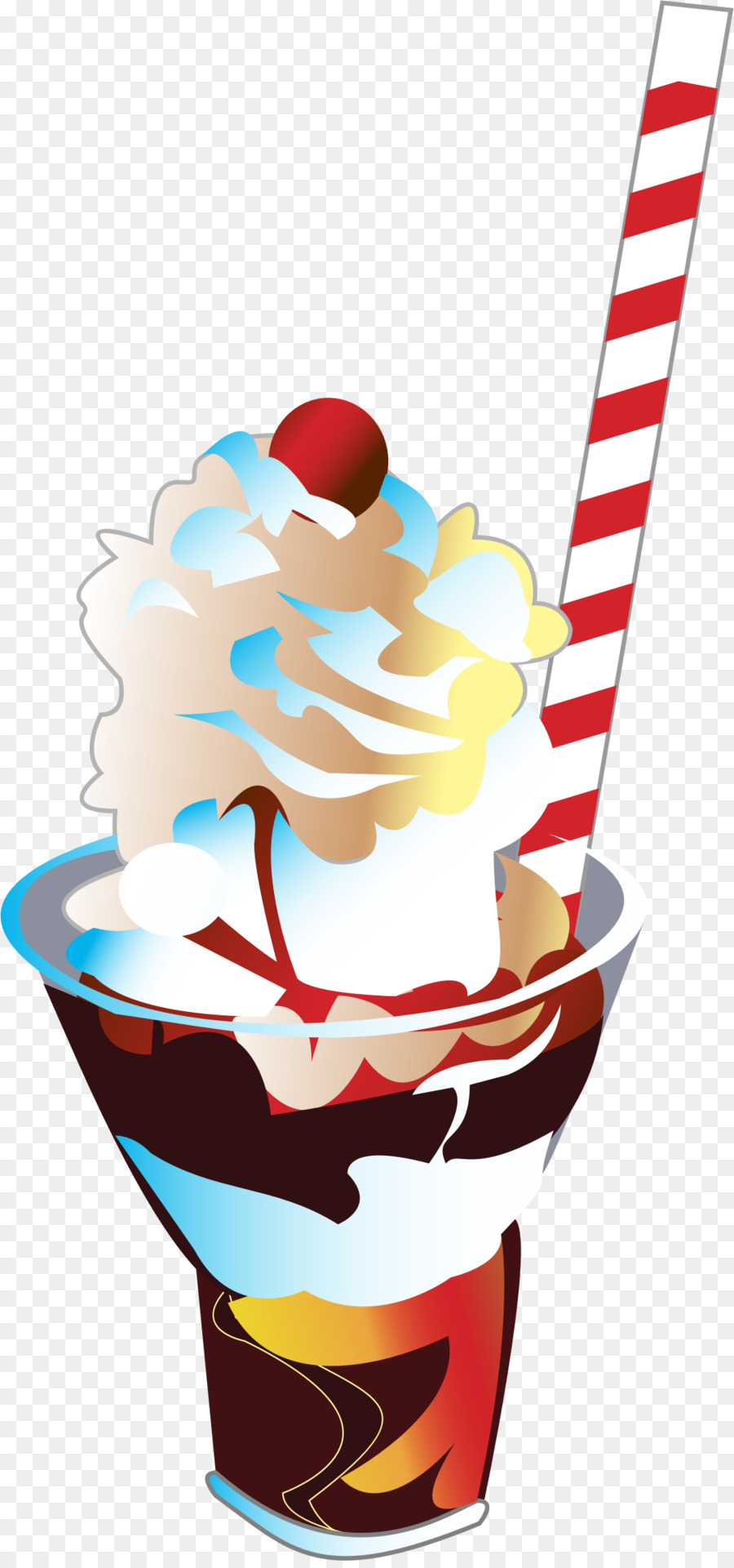 Helado，Sundae PNG