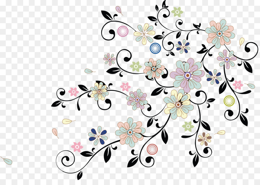 Diseño Floral，Púrpura PNG