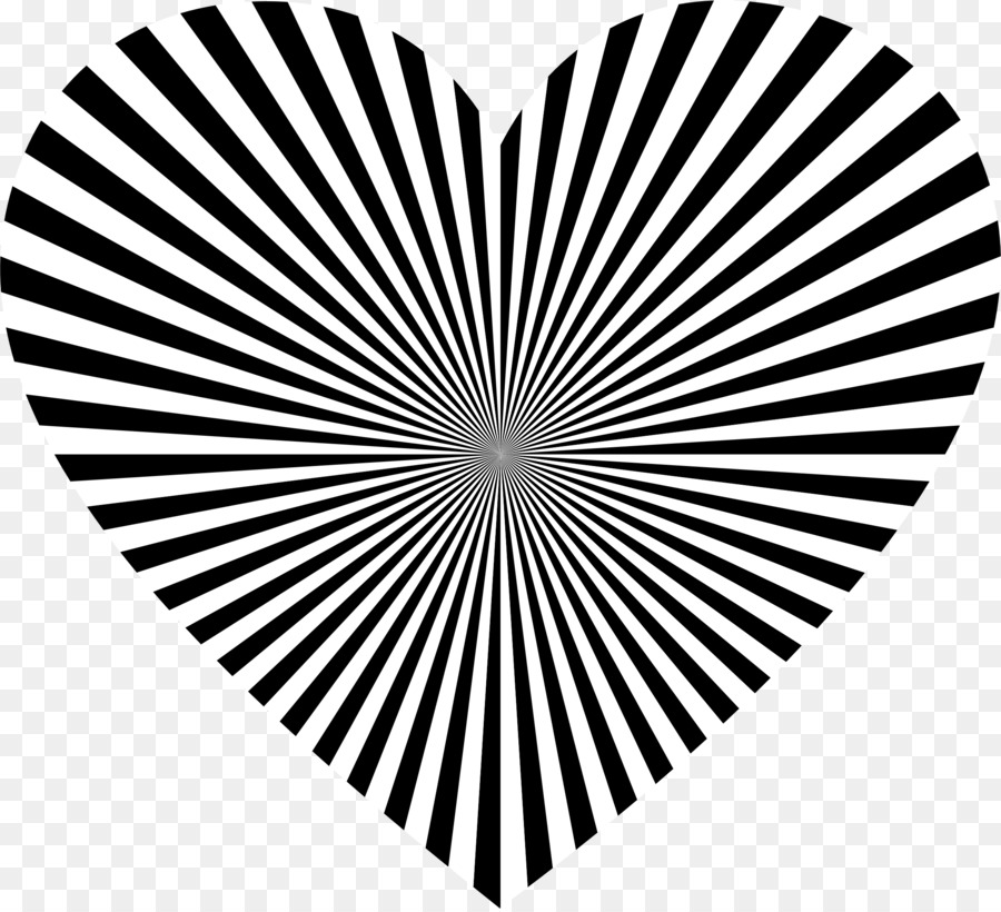 Corazón，En Blanco Y Negro PNG