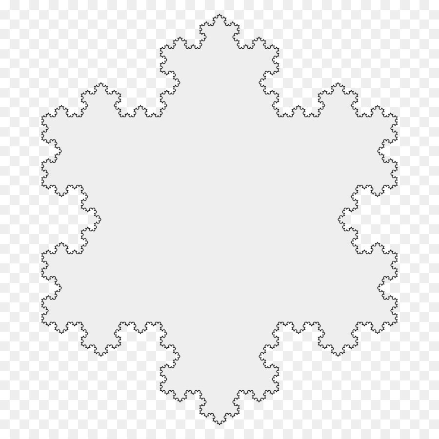 Copo De Nieve De Koch，Fractal PNG