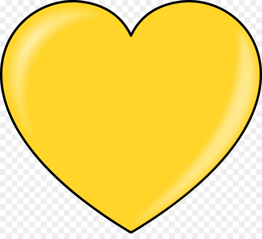 Corazon Amarillo，Amar PNG