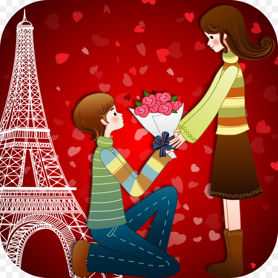 Pareja En Paris，Torre Eiffel PNG