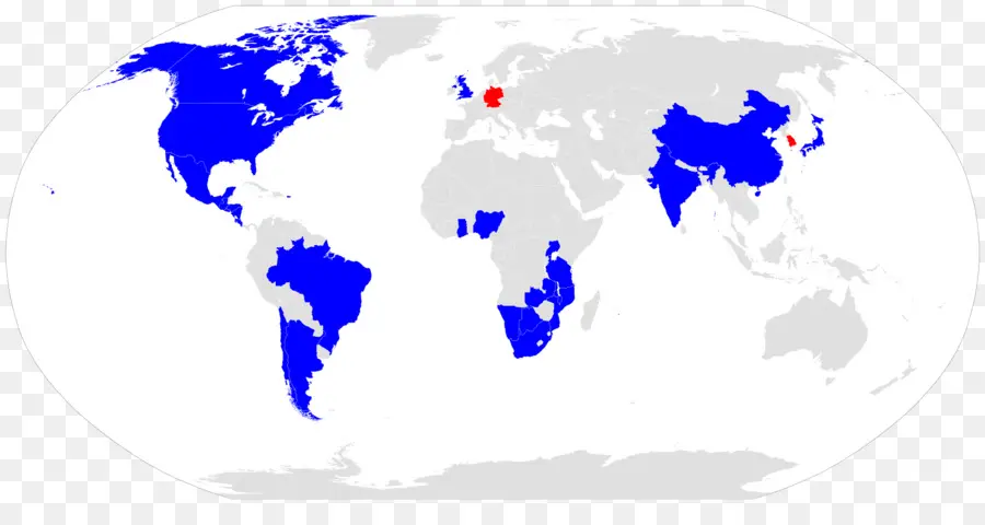 Mapa Mundial，Países PNG