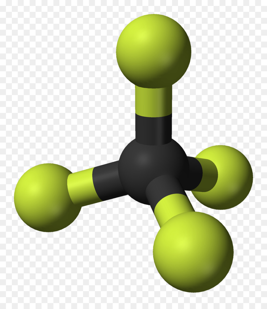 Tetrafluoromethane，Ballandstick Modelo PNG