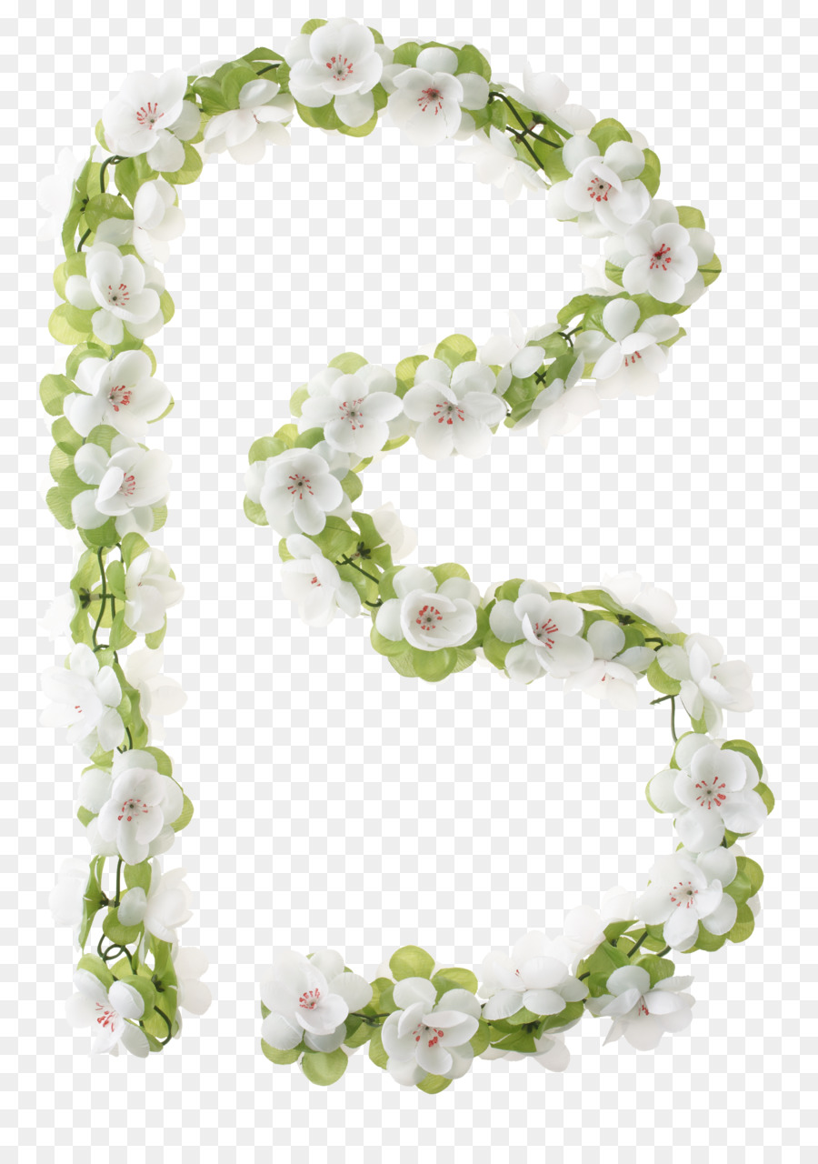 Letra Floral B，Flores PNG