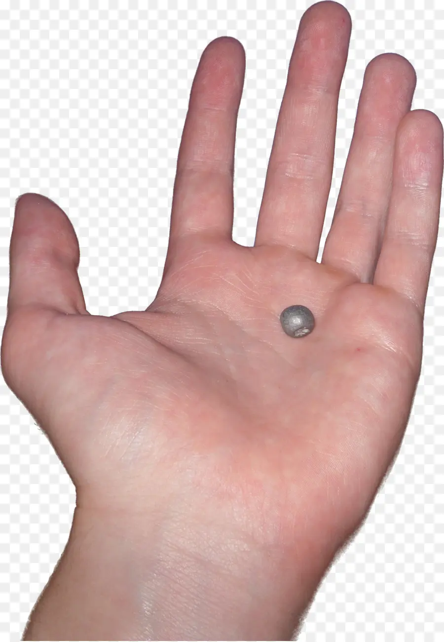 Pequeña Bola De Metal，Mano PNG