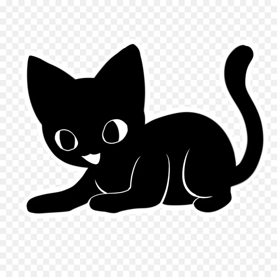 Silueta De Gato，Mascota PNG