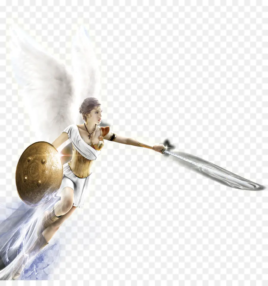 ángel，Espada PNG