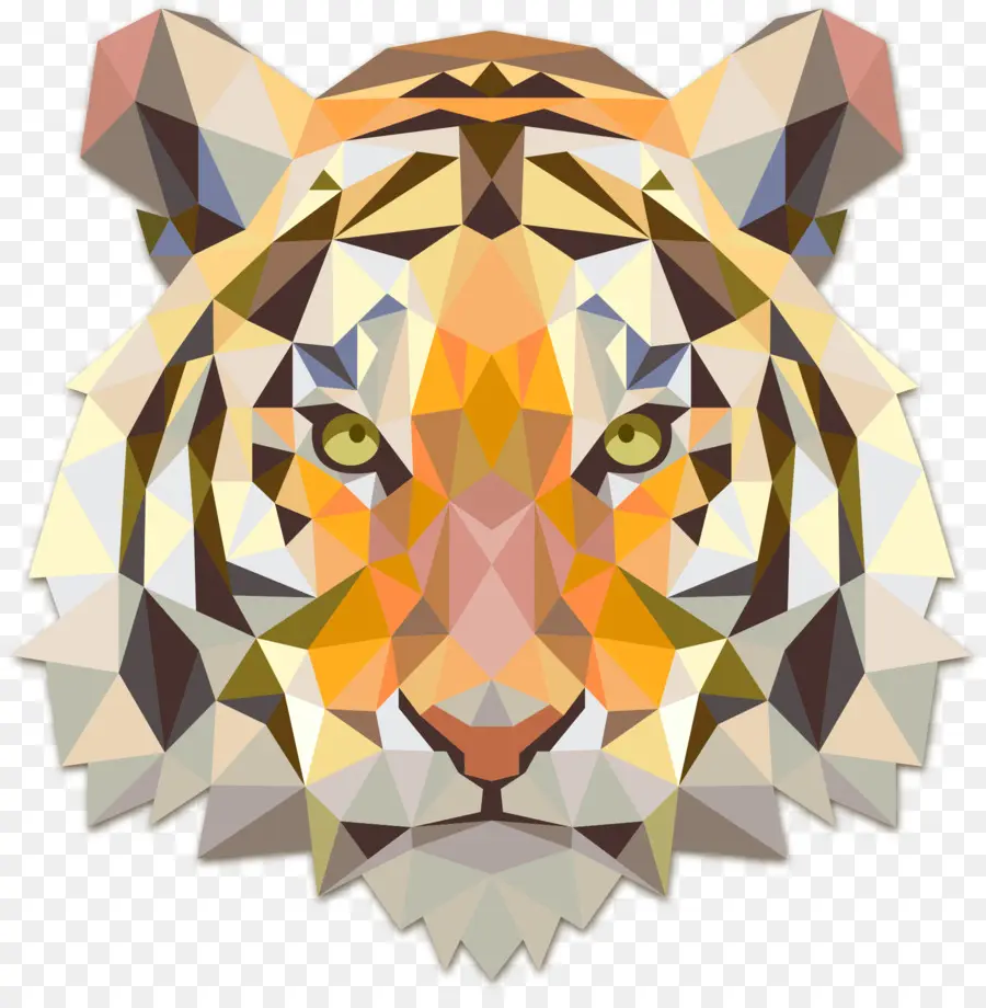 Tigre Geométrico，Salvaje PNG