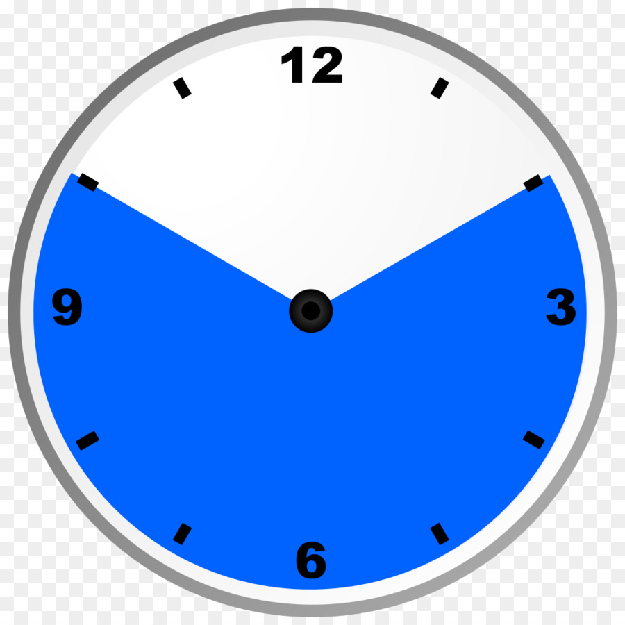 Reloj，Azul PNG