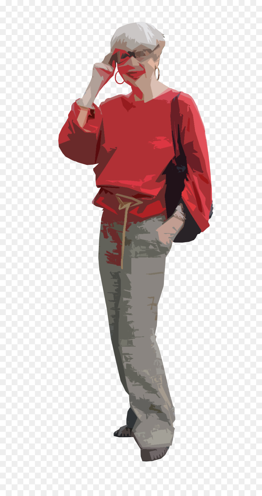 Mujer De Rojo，Moda PNG