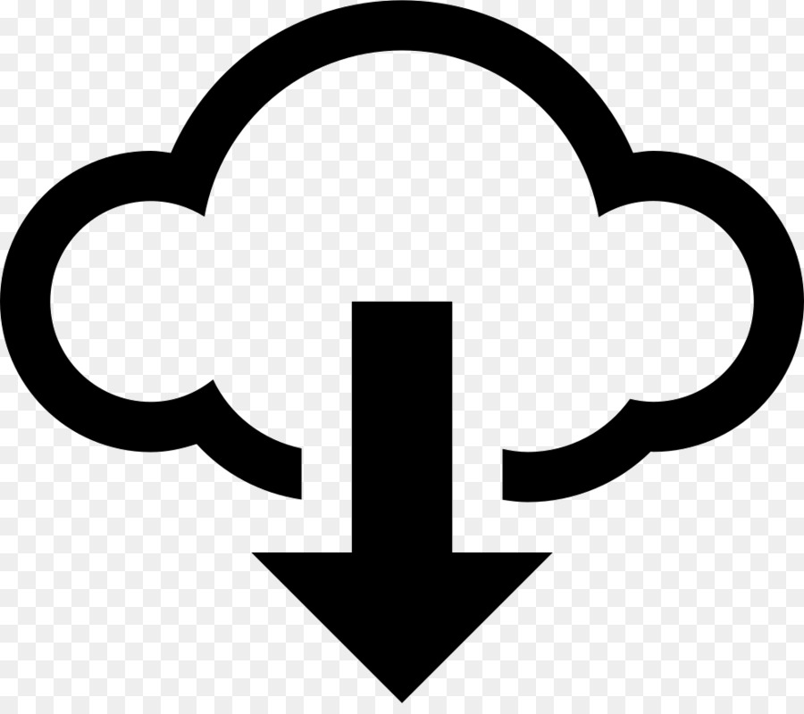 Icono De Descarga En La Nube，Nube PNG