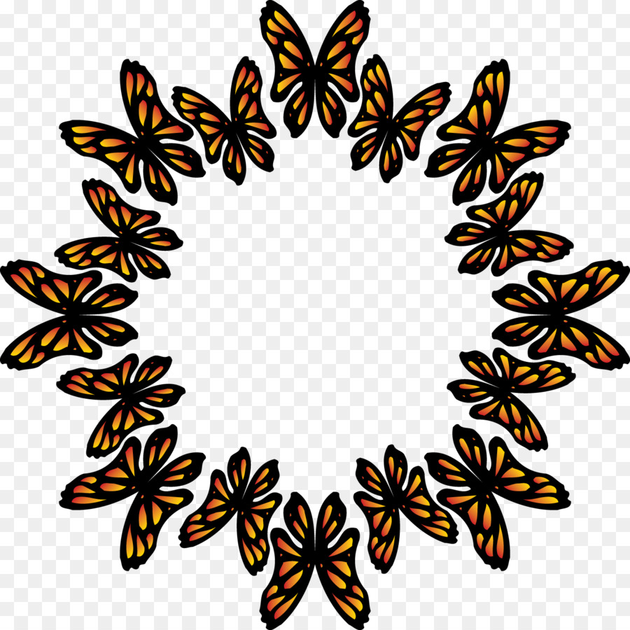 Mariposas，Círculo PNG