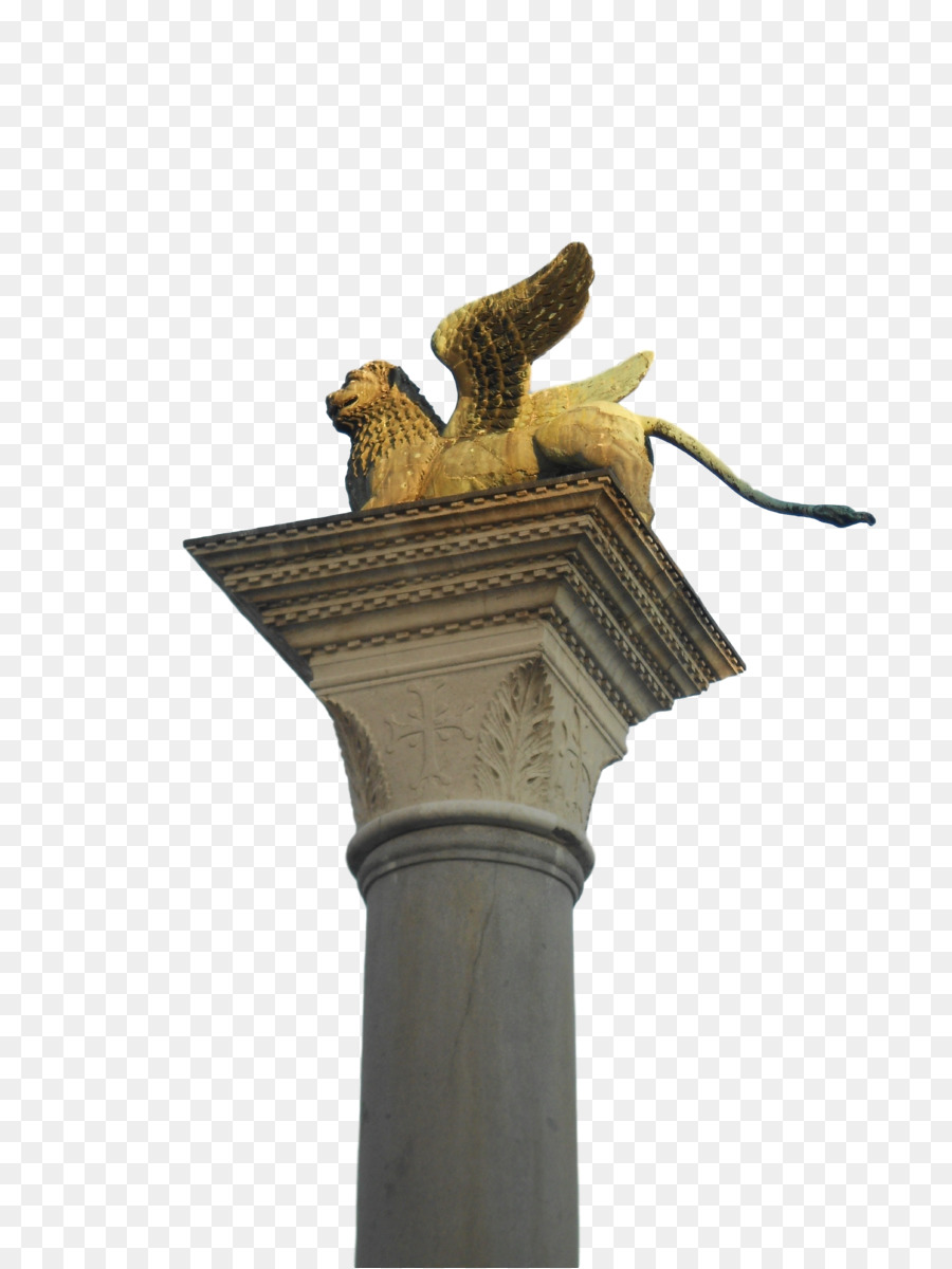 Estatua Del León Alado，Columna PNG