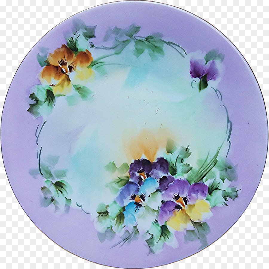 Plato Decorativo，Floral PNG