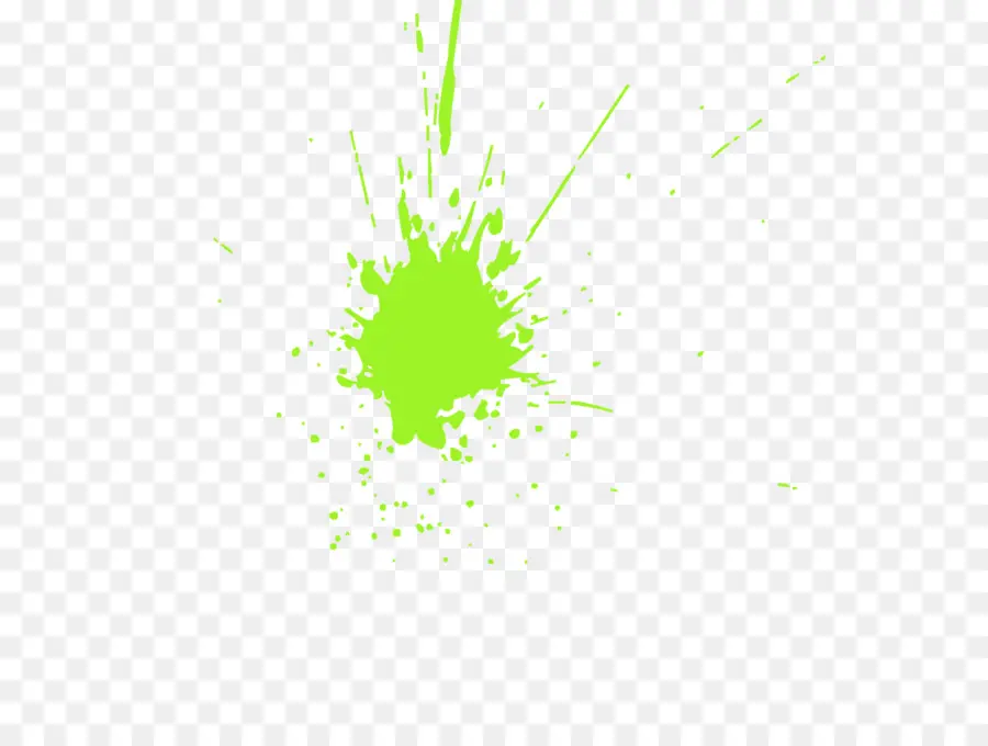 Salpicadura De Pintura Verde，Chapoteo PNG