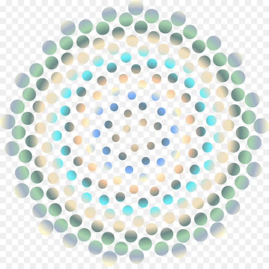 Puntos De Colores，Circular PNG