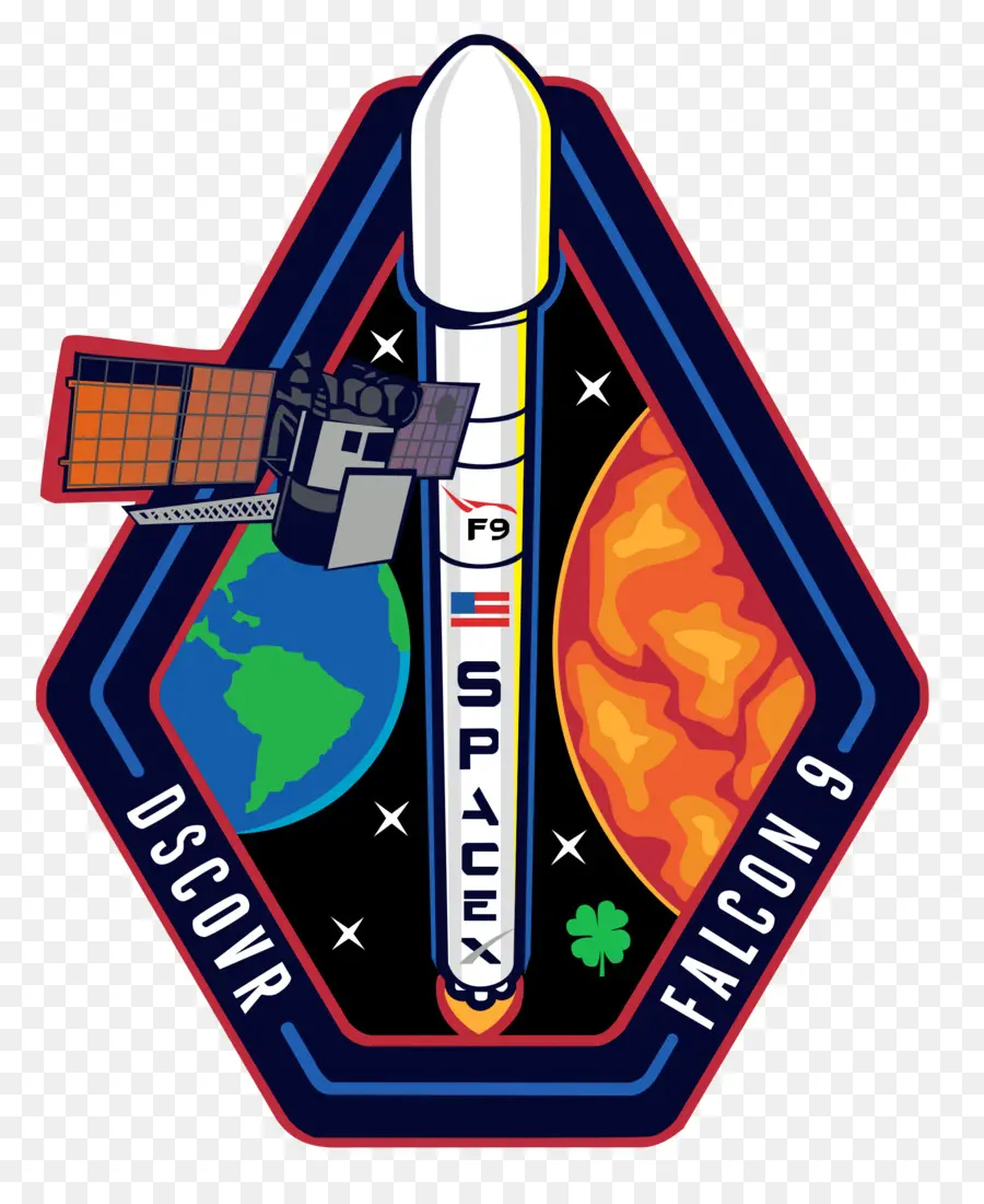 Parche Spacex，Cohete PNG