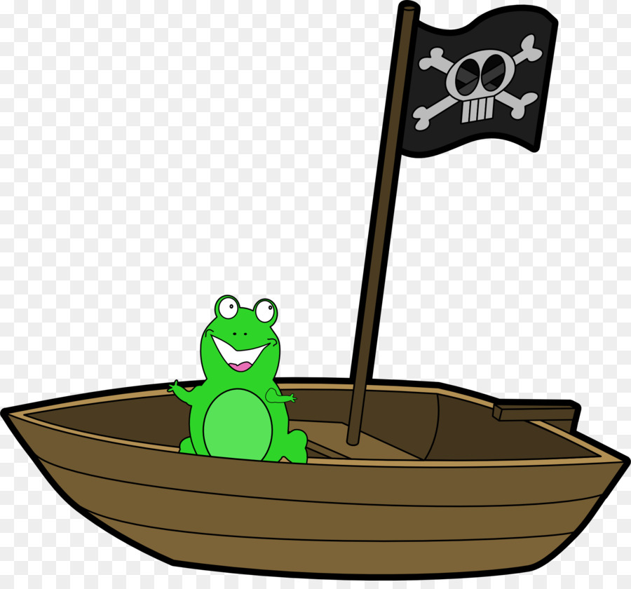 Rana En Barco，Pirata PNG