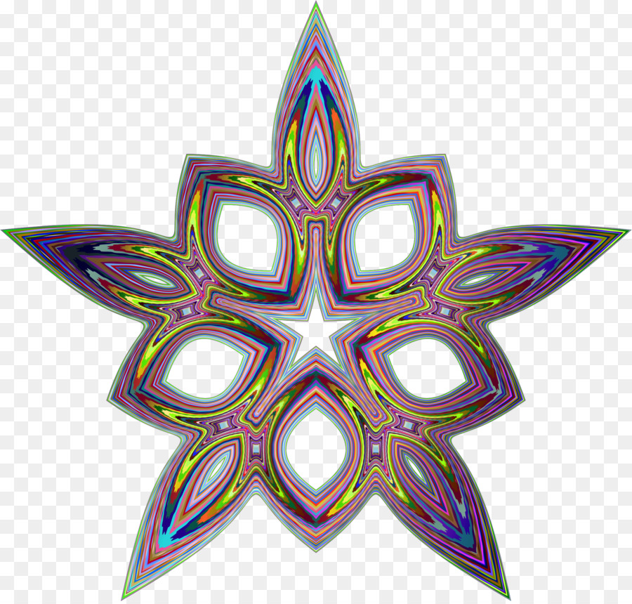 Estrella Colorida，Diseño PNG