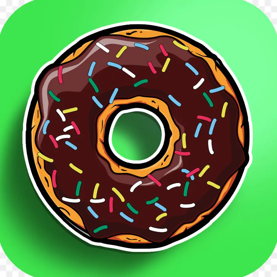 Donut De Chocolate，Asperja PNG