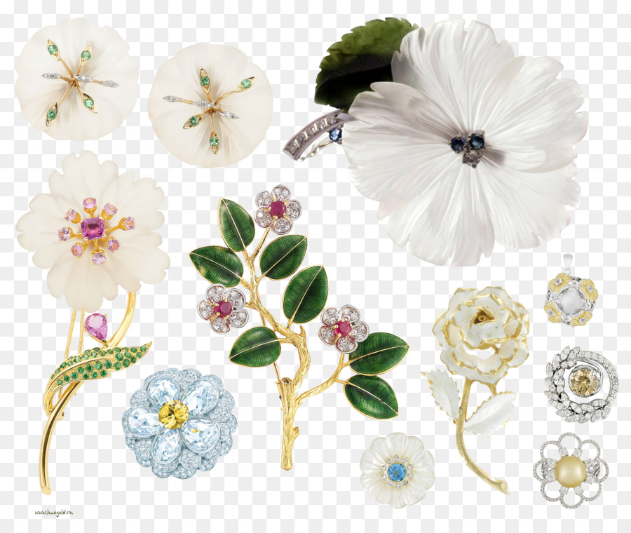 Broches De Flores，Floral PNG