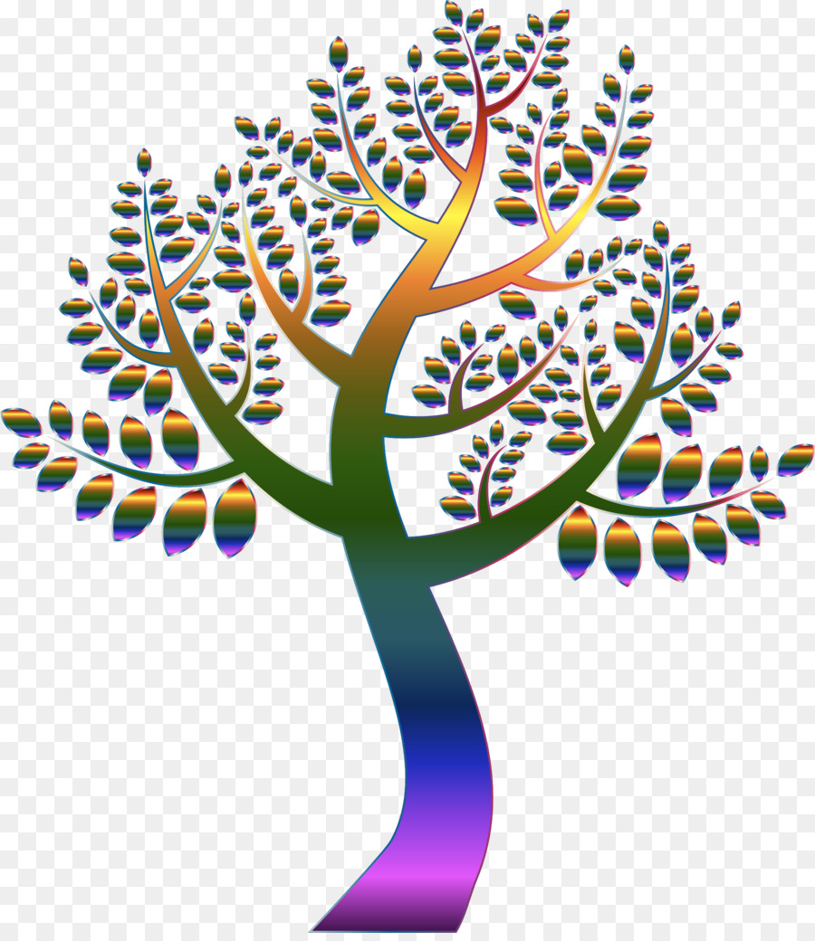 árbol Colorido，Hojas PNG