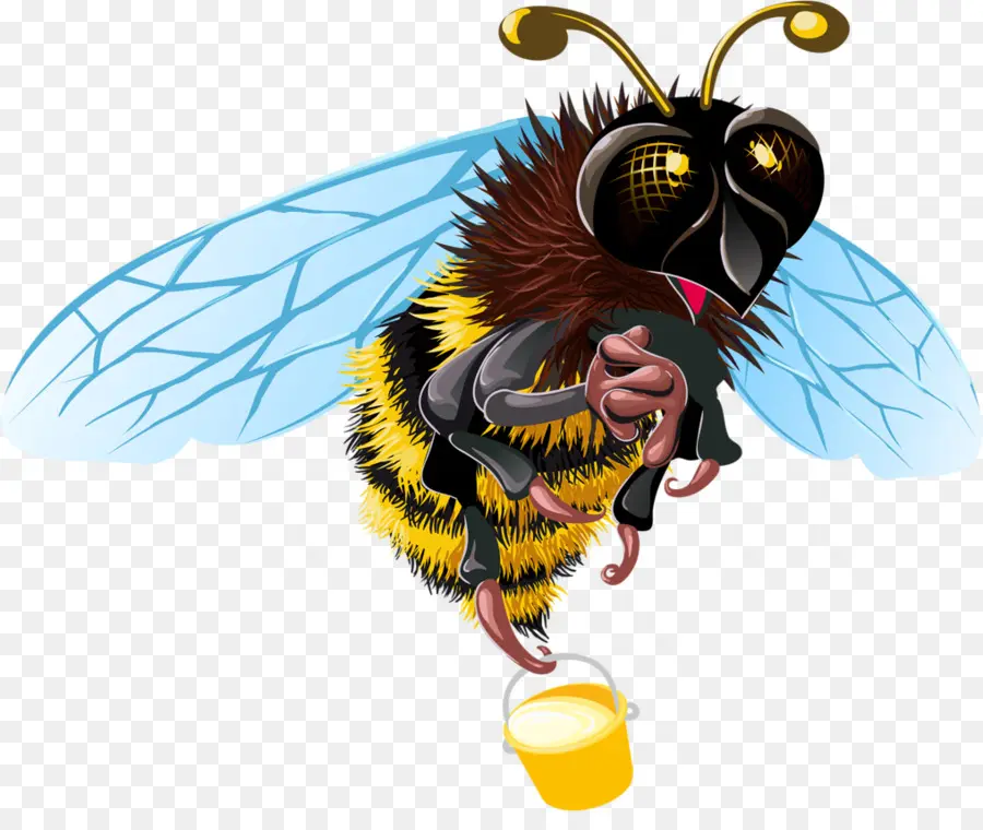 Abeja，Miel PNG