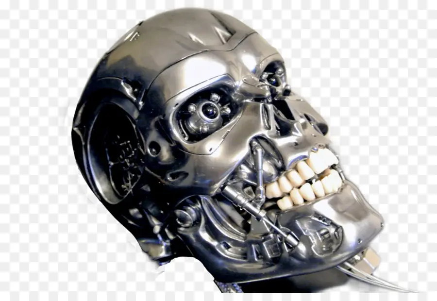 Cráneo Robot，Metal PNG