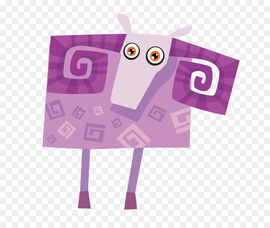 Cabra Morada，Dibujos Animados PNG