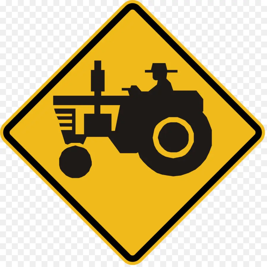 Signo De Tractor，Amarillo PNG