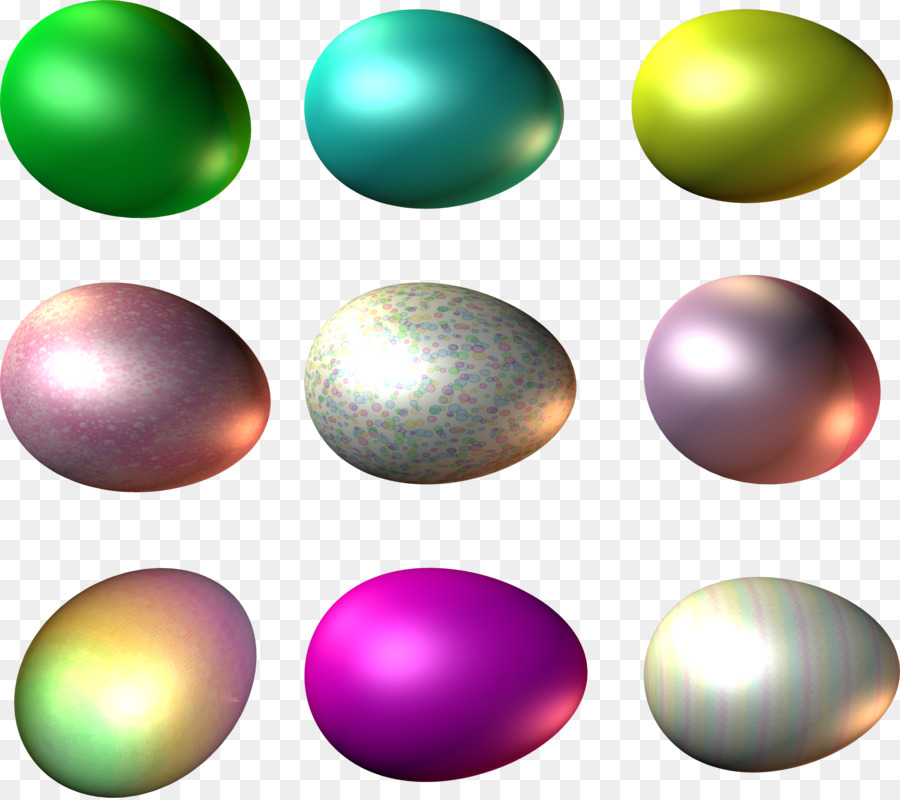 Huevos Coloridos，Pascua De Resurrección PNG