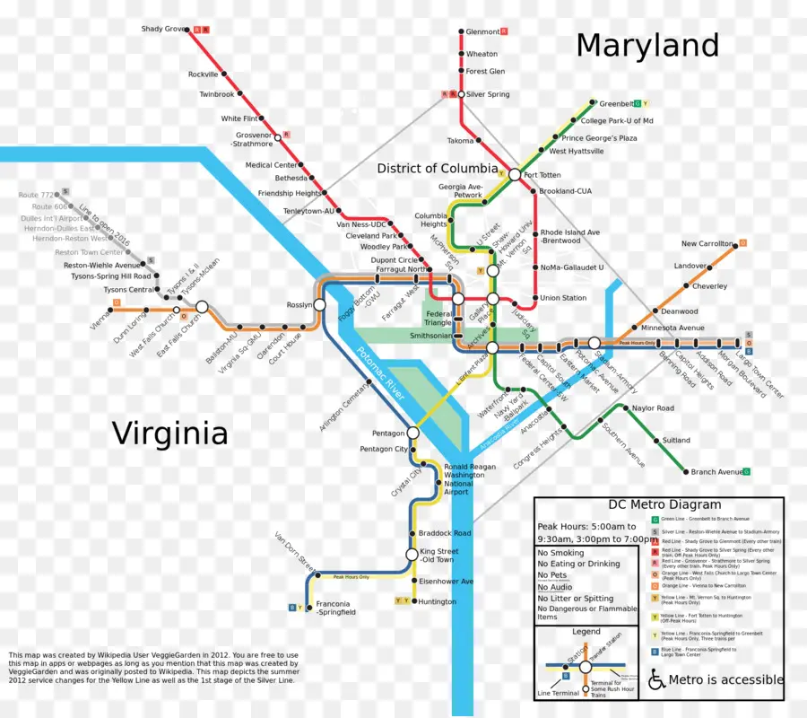 Mapa Del Metro De Dc，Metro PNG