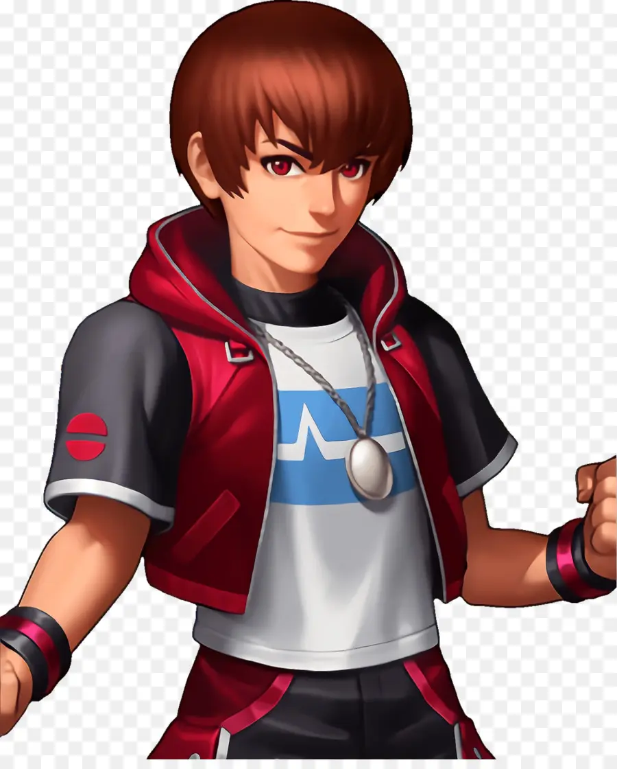 Chico Anime，Chaqueta Roja PNG