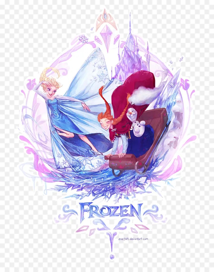 Personajes Congelados，Elsa PNG