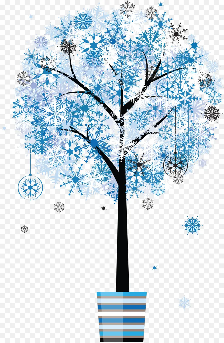 árbol De Copo De Nieve，Invierno PNG