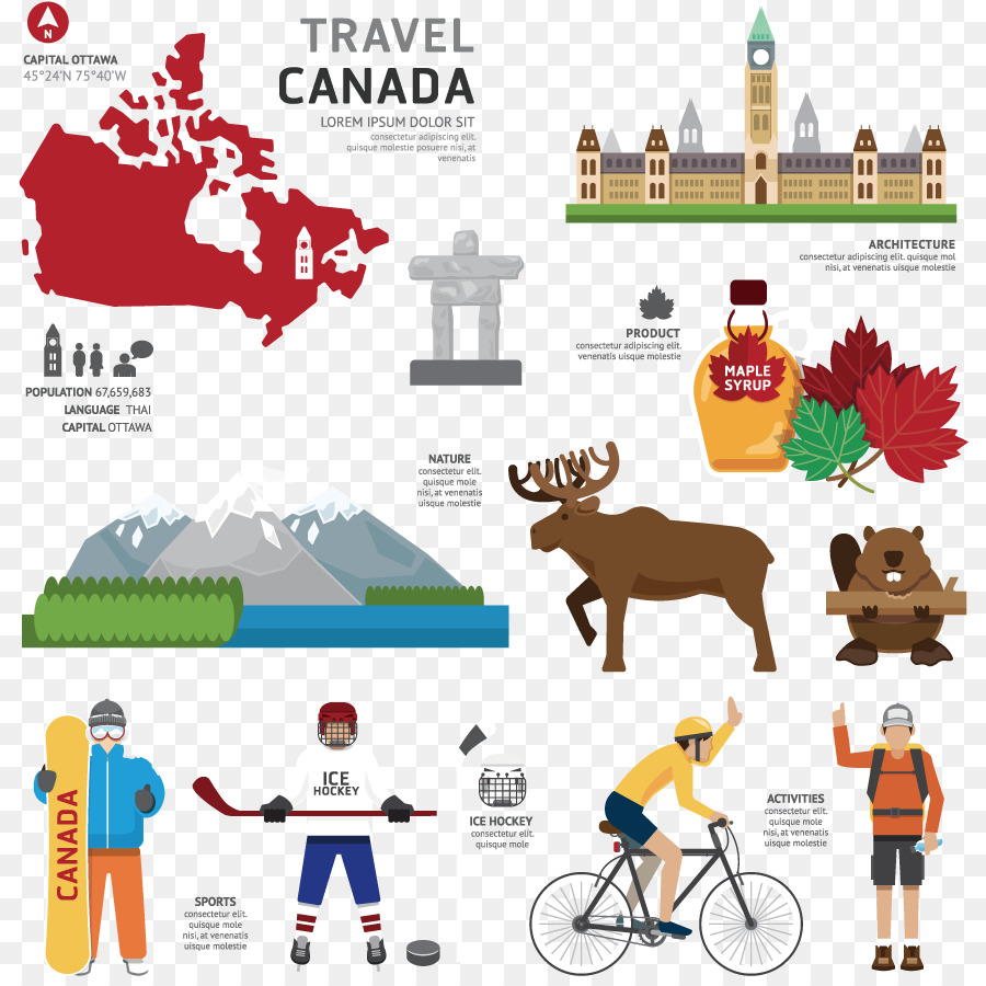 Iconos De Viaje De Canadá，Canadá PNG