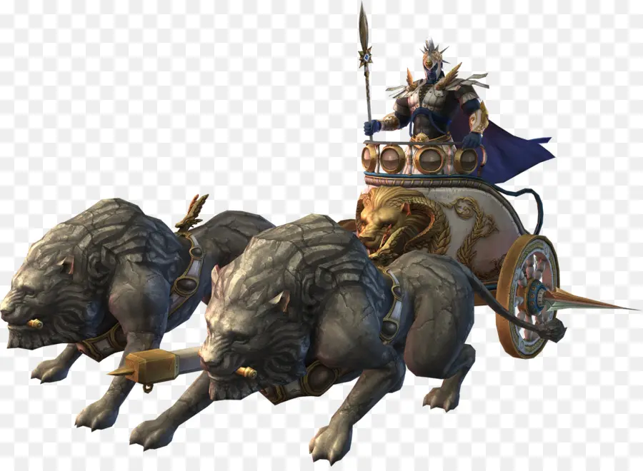 Carro Con Leones，Carruaje PNG