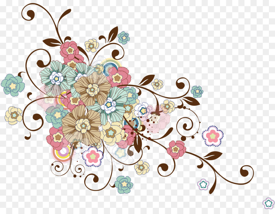 Diseño Floral，Flores PNG