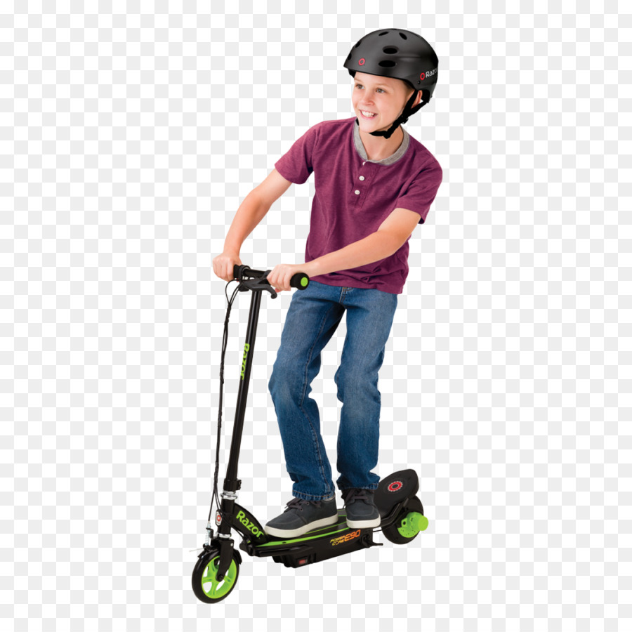 Niño En Scooter，Casco PNG