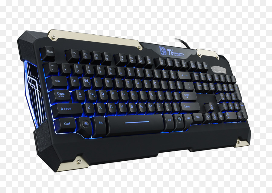 Teclado Negro，Luz De Fondo Roja PNG