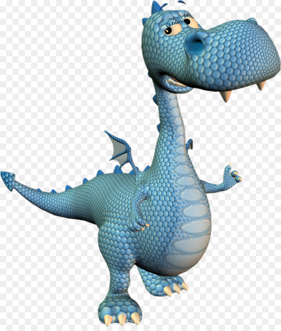 Dragón Azul，Dibujos Animados PNG