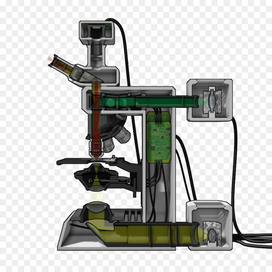 La Luz，El Microscopio De Fluorescencia PNG