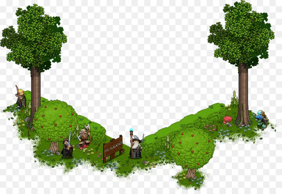 Escena Del Bosque De Pixel Art，Bosque PNG