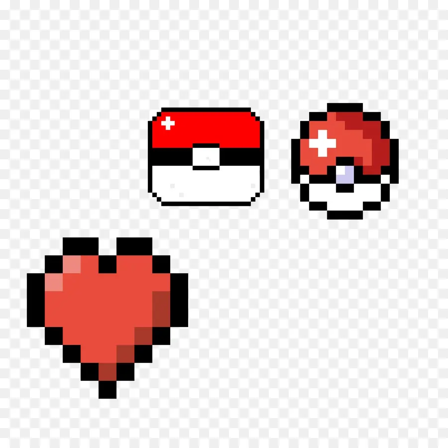 Pixel Art，Corazón PNG