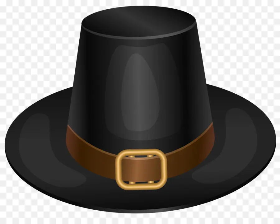 Sombrero De Peregrino Negro，Hebilla PNG