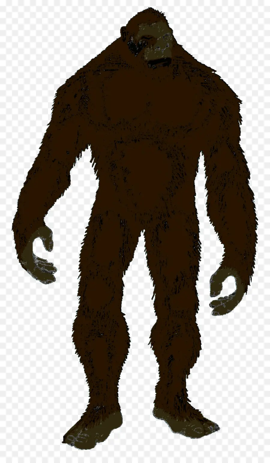 Bigfoot，Silueta PNG