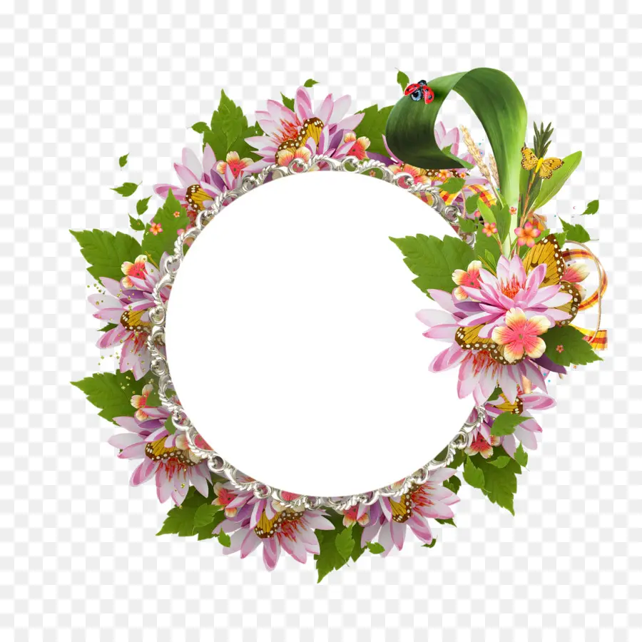 Marco Floral，Flores PNG