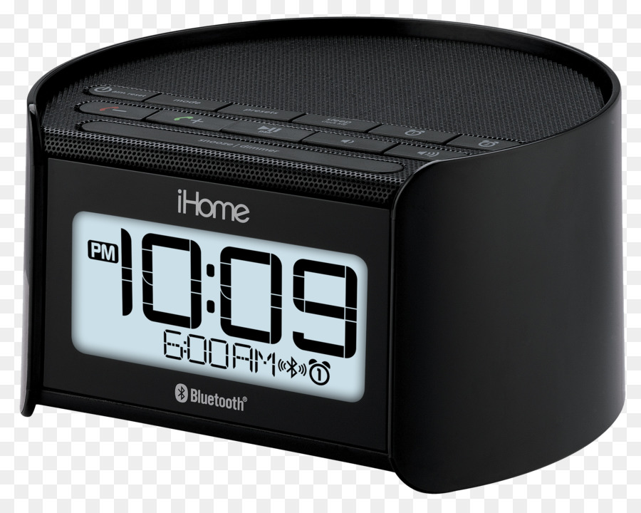 Reloj Despertador Digital Negro，Ihome PNG