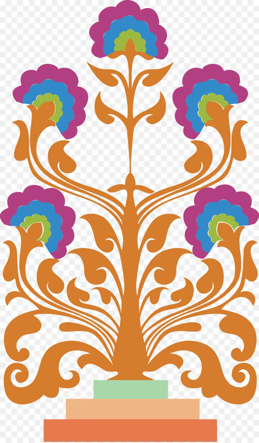 Diseño Floral，Vistoso PNG